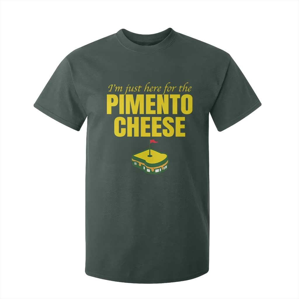 I'm Just Here For The Pimento Cheese T Shirt For Kid Funny Golf Foodie TS11 Dark Forest Green Print Your Wear