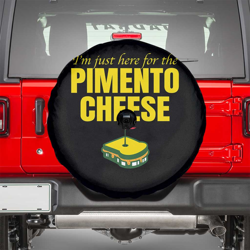 I'm Just Here For The Pimento Cheese Spare Tire Cover Funny Golf Foodie TS11 Black Print Your Wear