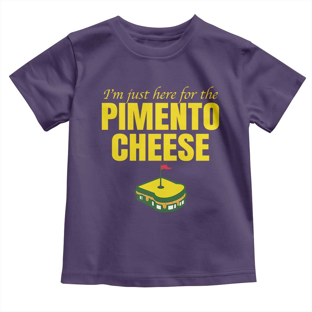 I'm Just Here For The Pimento Cheese Toddler T Shirt Funny Golf Foodie TS11 Purple Print Your Wear