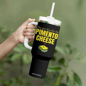 I'm Just Here For The Pimento Cheese Tumbler With Handle Funny Golf Foodie TS11 Print Your Wear