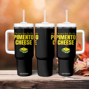 I'm Just Here For The Pimento Cheese Tumbler With Handle Funny Golf Foodie TS11 Print Your Wear