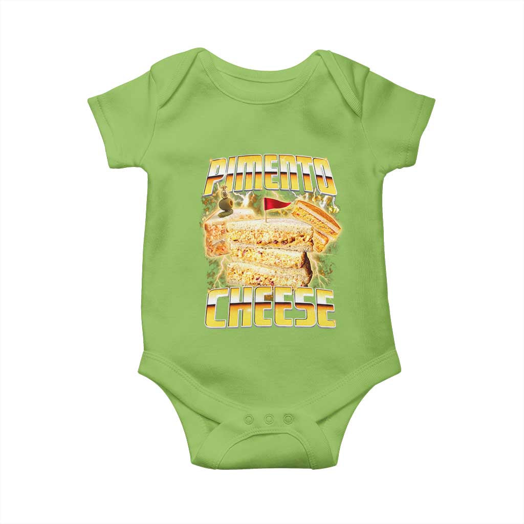 Pimento Cheese Baby Onesie Funny Cheesemonger Cheese Lovers Bootleg Art TS11 Lime Print Your Wear