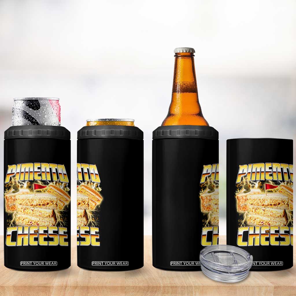 Pimento Cheese 4 in 1 Can Cooler Tumbler Funny Cheesemonger Cheese Lovers Bootleg Art TS11 Print Your Wear