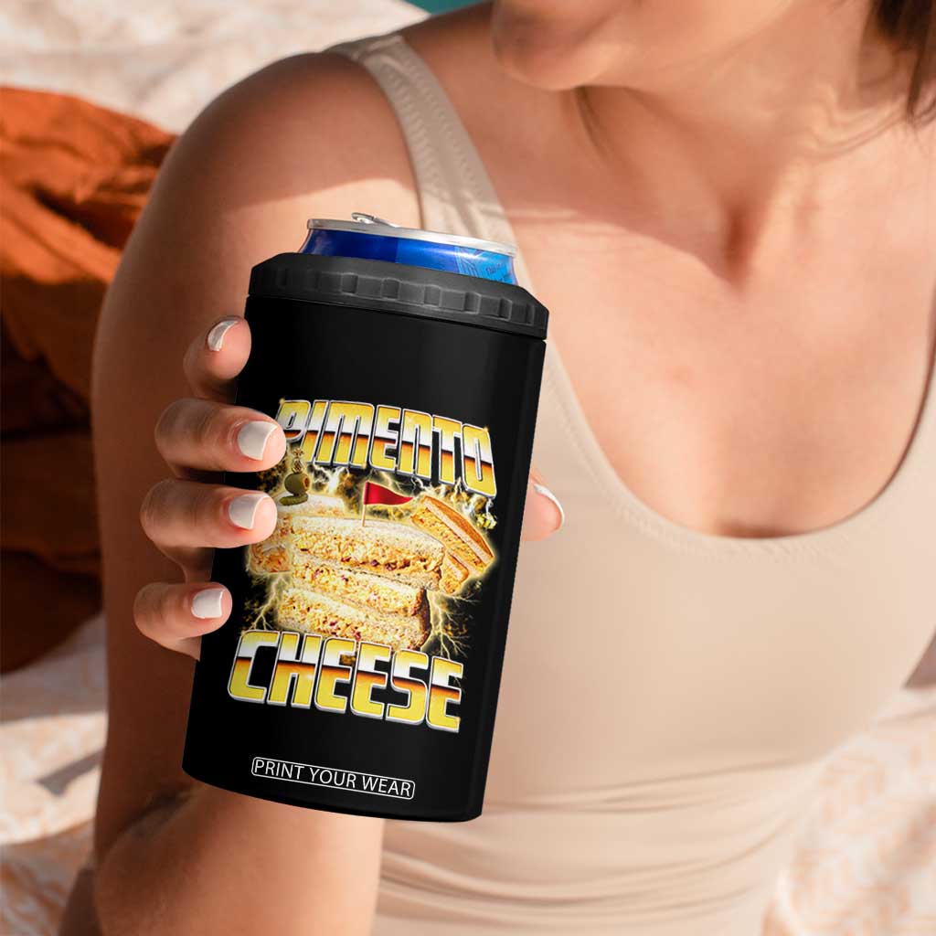 Pimento Cheese 4 in 1 Can Cooler Tumbler Funny Cheesemonger Cheese Lovers Bootleg Art TS11 Print Your Wear