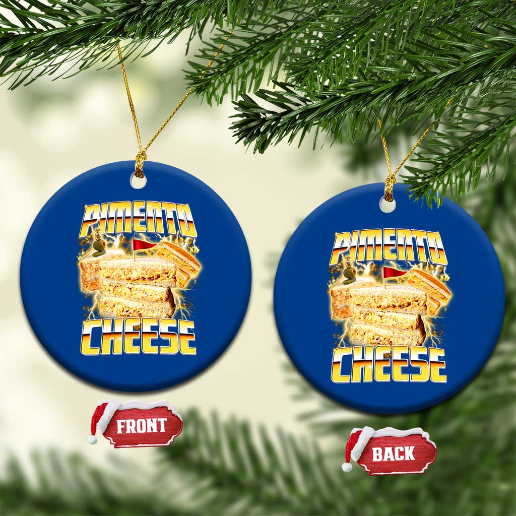 Pimento Cheese Ceramic Ornament Funny Cheesemonger Cheese Lovers Bootleg Art TS11 1pc Blue Print Your Wear