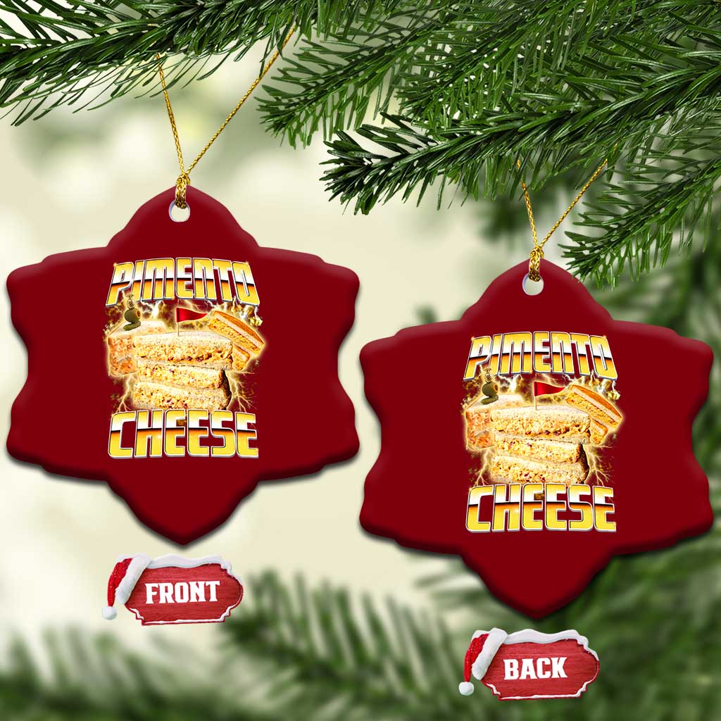 Pimento Cheese Ceramic Ornament Funny Cheesemonger Cheese Lovers Bootleg Art TS11 Print Your Wear