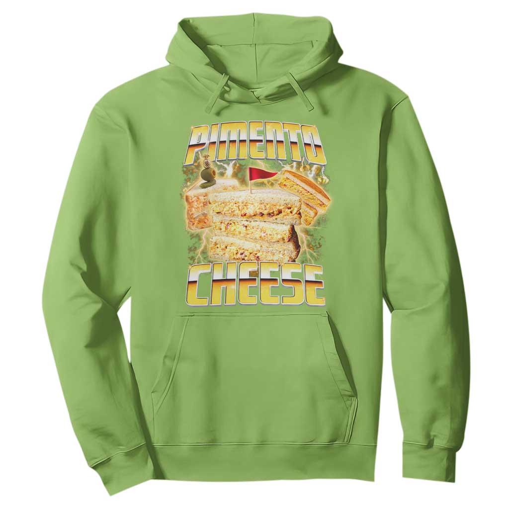 Pimento Cheese Hoodie Funny Cheesemonger Cheese Lovers Bootleg Art TS11 Lime Print Your Wear