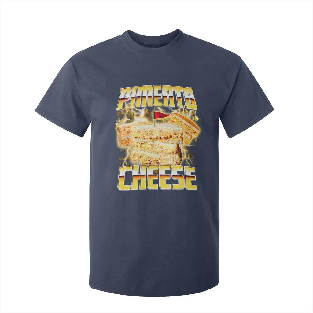 Pimento Cheese T Shirt For Kid Funny Cheesemonger Cheese Lovers Bootleg Art TS11 Navy Print Your Wear