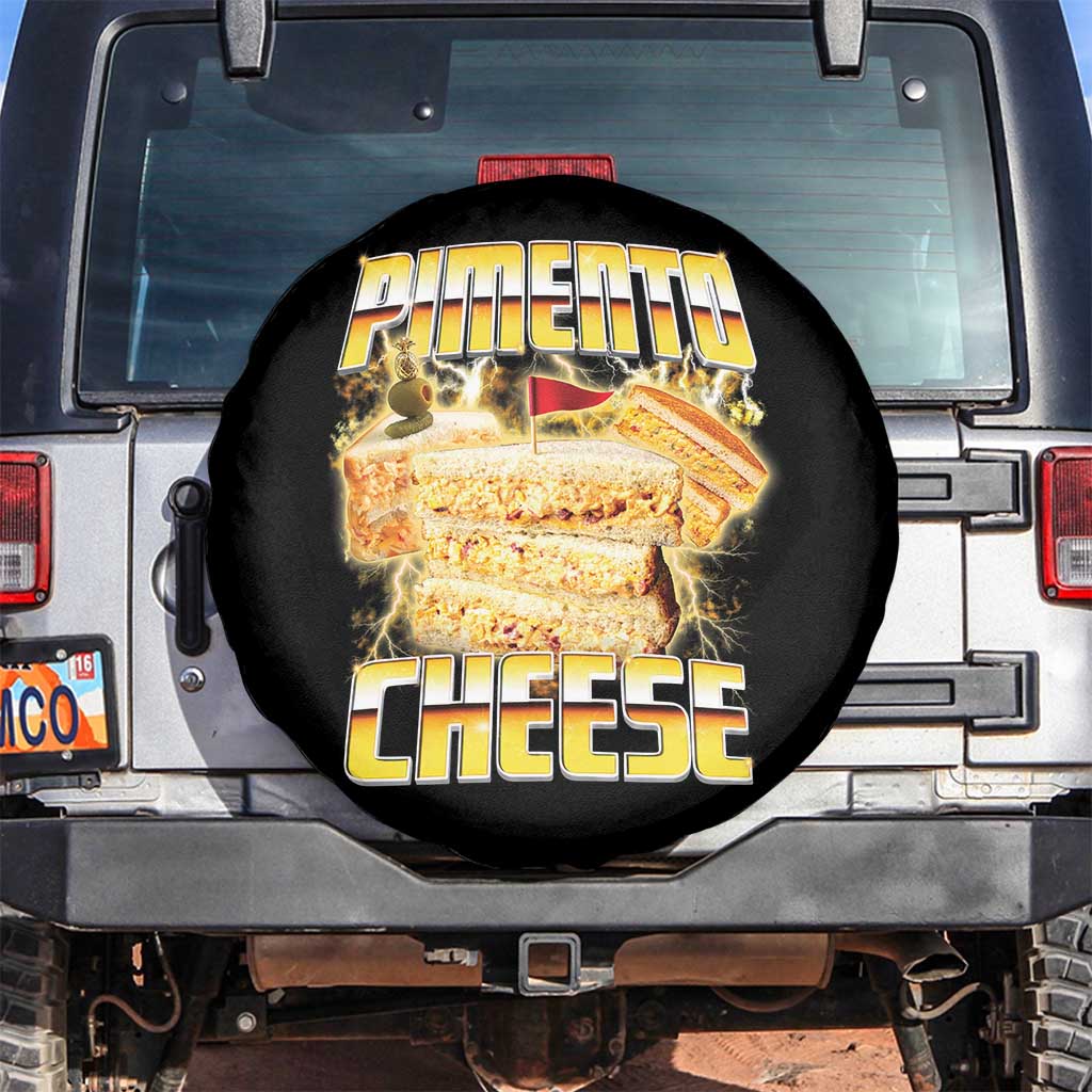Pimento Cheese Spare Tire Cover Funny Cheesemonger Cheese Lovers Bootleg Art TS11 No hole Black Print Your Wear