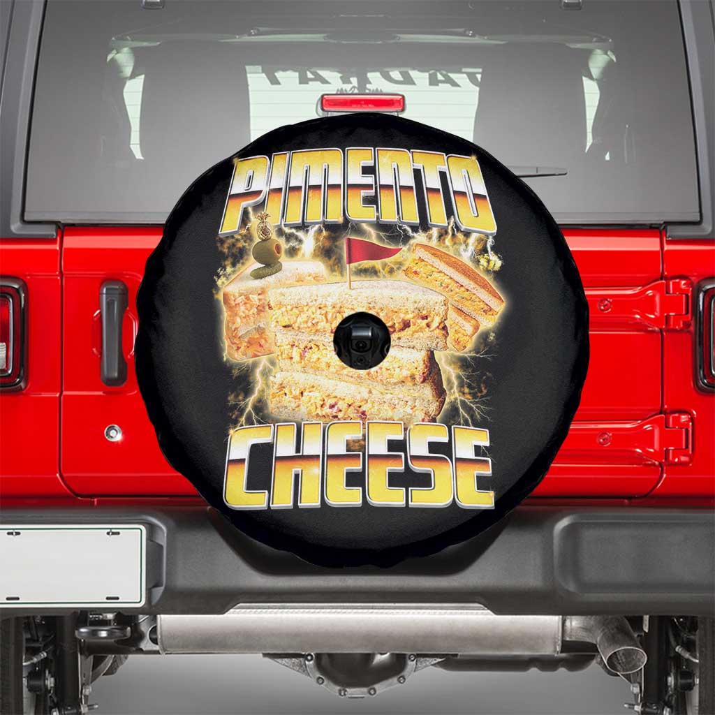 Pimento Cheese Spare Tire Cover Funny Cheesemonger Cheese Lovers Bootleg Art TS11 Black Print Your Wear