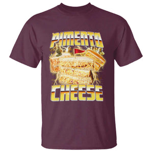 Pimento Cheese T Shirt Funny Cheesemonger Cheese Lovers Bootleg Art TS11 Maroon Print Your Wear