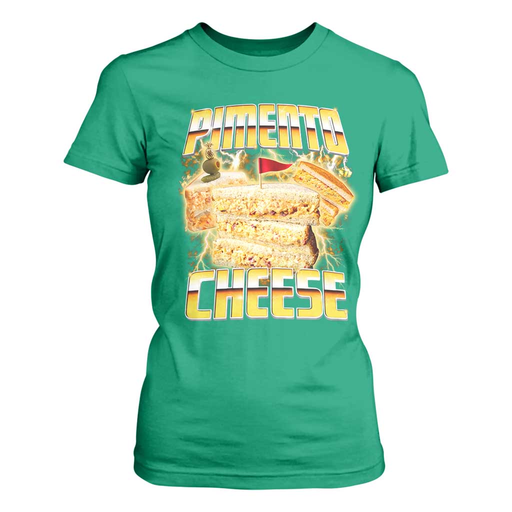 Pimento Cheese T Shirt For Women Funny Cheesemonger Cheese Lovers Bootleg Art TS11 Irish Green Print Your Wear