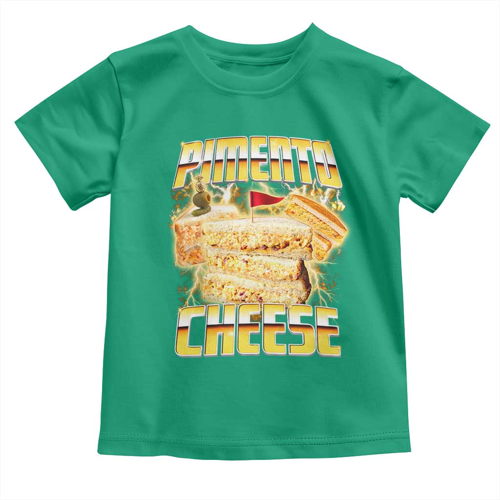 Pimento Cheese Toddler T Shirt Funny Cheesemonger Cheese Lovers Bootleg Art TS11 Irish Green Print Your Wear