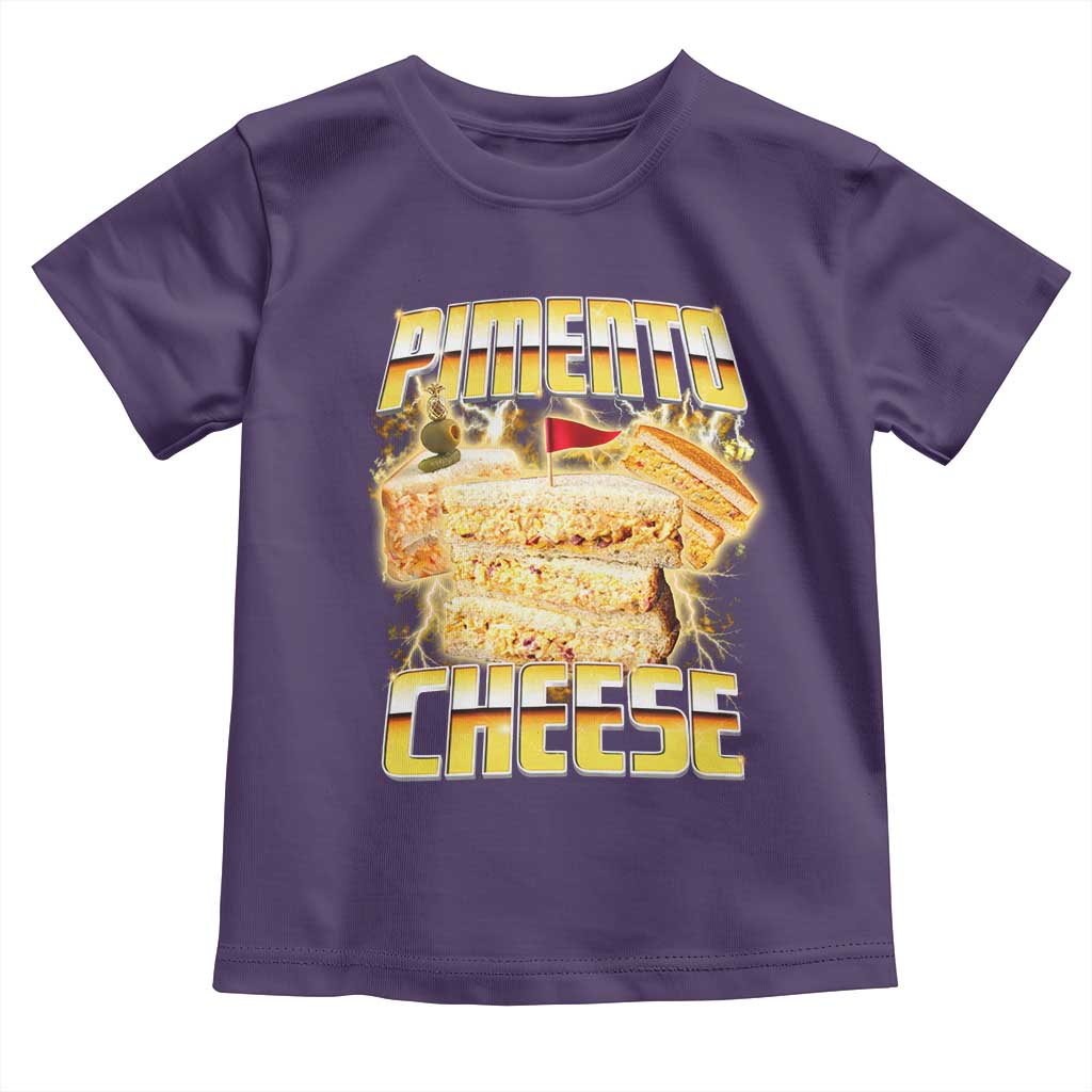 Pimento Cheese Toddler T Shirt Funny Cheesemonger Cheese Lovers Bootleg Art TS11 Purple Print Your Wear