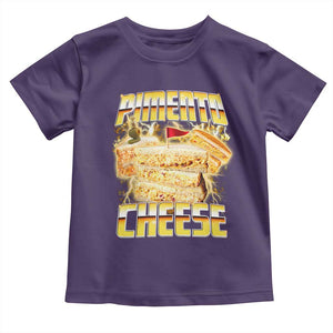 Pimento Cheese Toddler T Shirt Funny Cheesemonger Cheese Lovers Bootleg Art TS11 Purple Print Your Wear