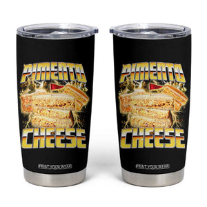 Pimento Cheese Tumbler Cup Funny Cheesemonger Cheese Lovers Bootleg Art TS11 Black Print Your Wear