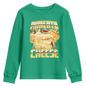 Pimento Cheese Youth Sweatshirt Funny Cheesemonger Cheese Lovers Bootleg Art TS11 Irish Green Print Your Wear