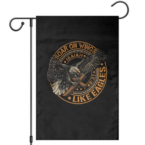Soar On Wings Like Eagles Christian Garden Flag Isaiah 40 31 Bible Verse TS11 Black Print Your Wear