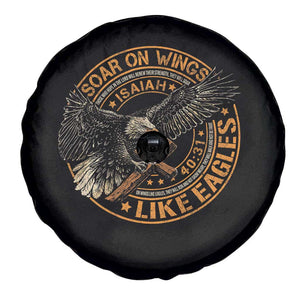 Soar On Wings Like Eagles Christian Spare Tire Cover Isaiah 40 31 Bible Verse TS11 Print Your Wear