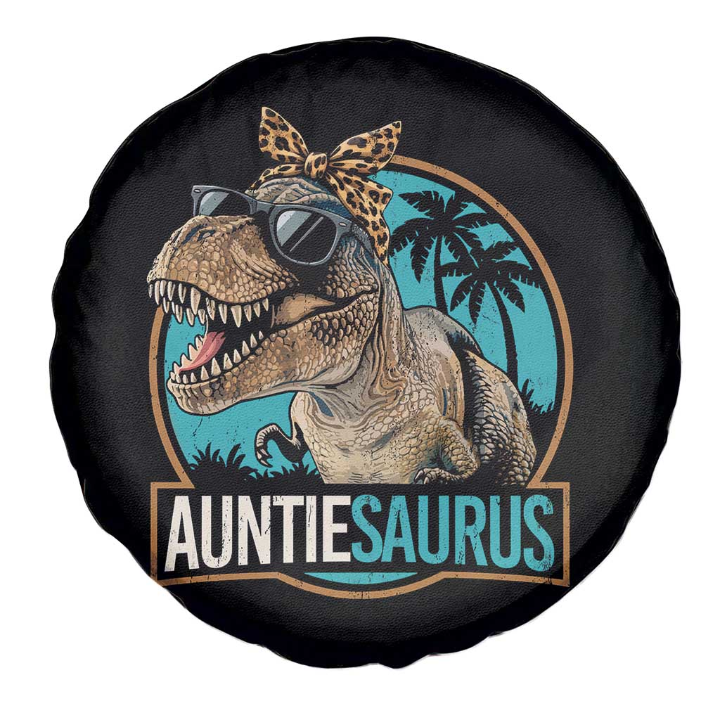 Auntiesaurus Funny Dinosaur Aunt Spare Tire Cover Family Matching TS11 Print Your Wear