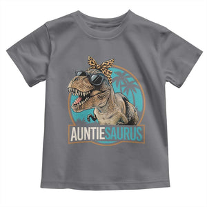 Auntiesaurus Funny Dinosaur Aunt Toddler T Shirt Family Matching TS11 Charcoal Print Your Wear