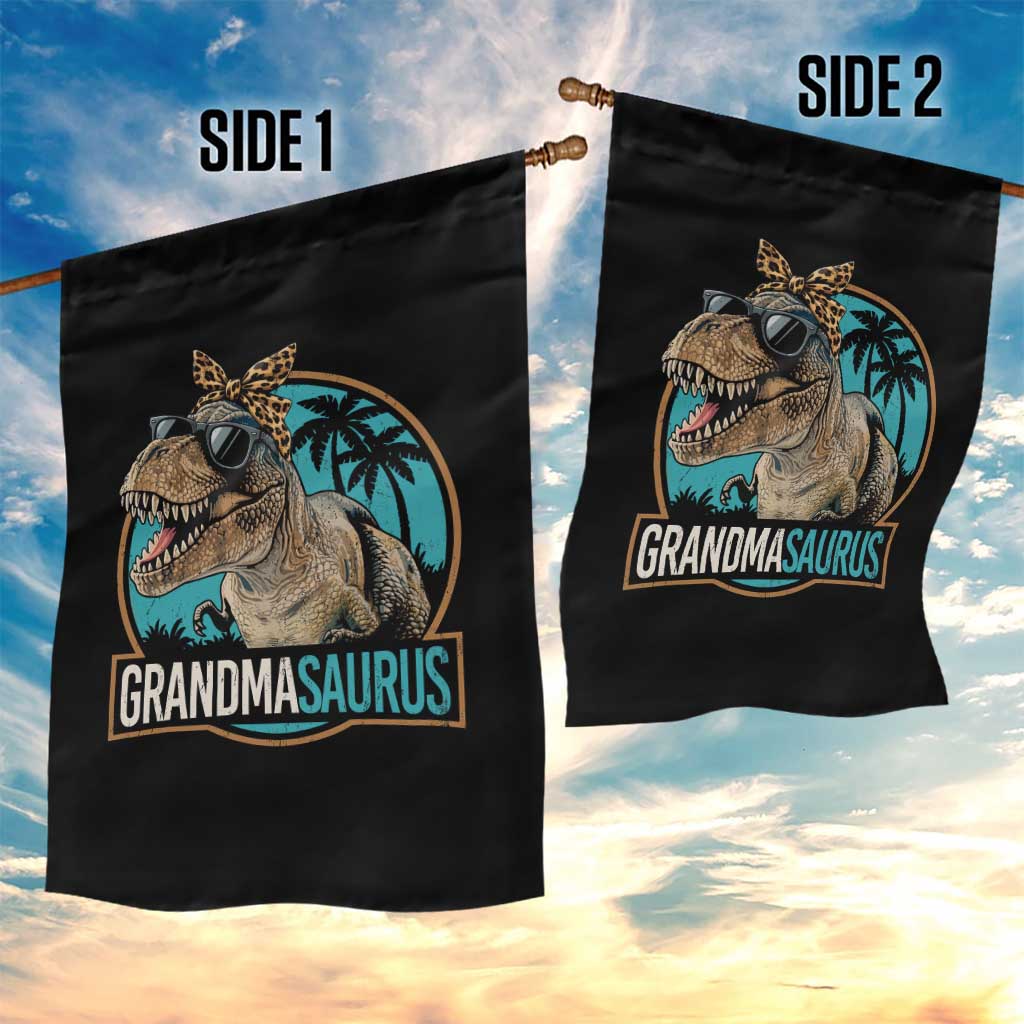 Grandmasaurus Funny Dinosaur Grandma Garden Flag Family Matching TS11 Print Your Wear