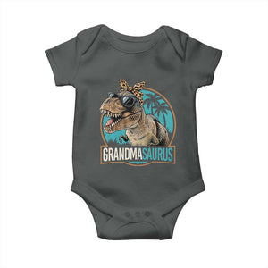 Grandmasaurus Funny Dinosaur Grandma Baby Onesie Family Matching TS11 Dark Heather Print Your Wear