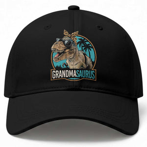 Grandmasaurus Funny Dinosaur Grandma Baseball Cap Family Matching TS11 Print Your Wear