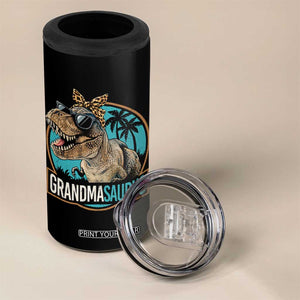 Grandmasaurus Funny Dinosaur Grandma 4 in 1 Can Cooler Tumbler Family Matching TS11 Print Your Wear