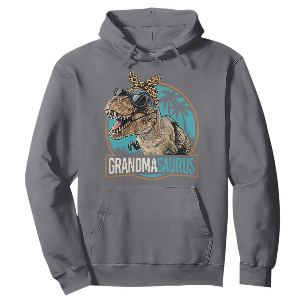 Grandmasaurus Funny Dinosaur Grandma Hoodie Family Matching TS11 Charcoal Print Your Wear