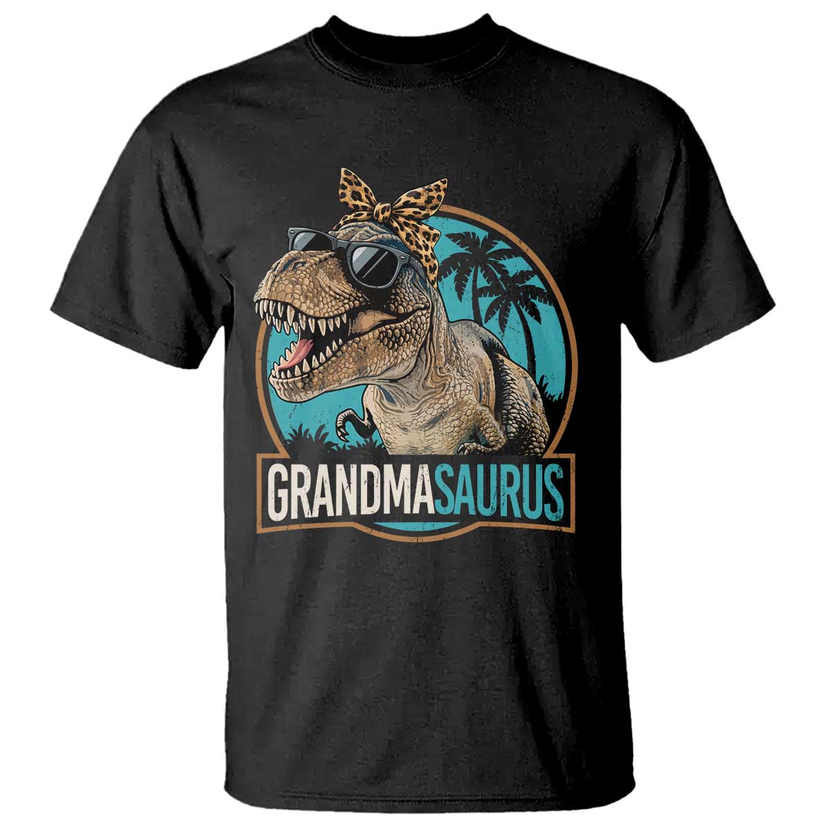 Grandmasaurus Funny Dinosaur Grandma T Shirt Family Matching TS11 Black Print Your Wear
