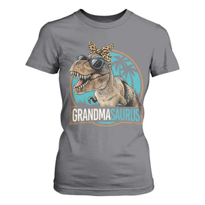 Grandmasaurus Funny Dinosaur Grandma T Shirt For Women Family Matching TS11 Charcoal Print Your Wear