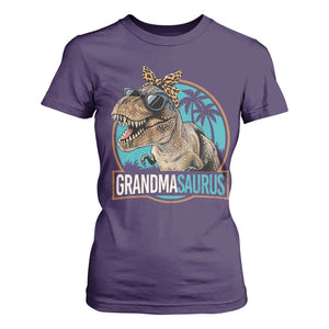 Grandmasaurus Funny Dinosaur Grandma T Shirt For Women Family Matching TS11 Purple Print Your Wear