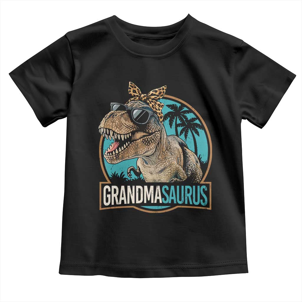 Grandmasaurus Funny Dinosaur Grandma Toddler T Shirt Family Matching TS11 Black Print Your Wear