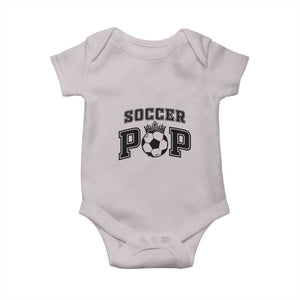 Soccer Pop Baby Onesie Football Family Matching Team Player Father's Day TS11 Ice Gray Print Your Wear