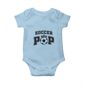 Soccer Pop Baby Onesie Football Family Matching Team Player Father's Day TS11 Light Blue Print Your Wear