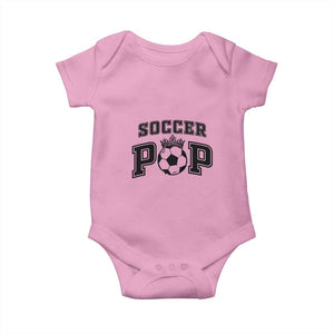Soccer Pop Baby Onesie Football Family Matching Team Player Father's Day TS11 Light Pink Print Your Wear