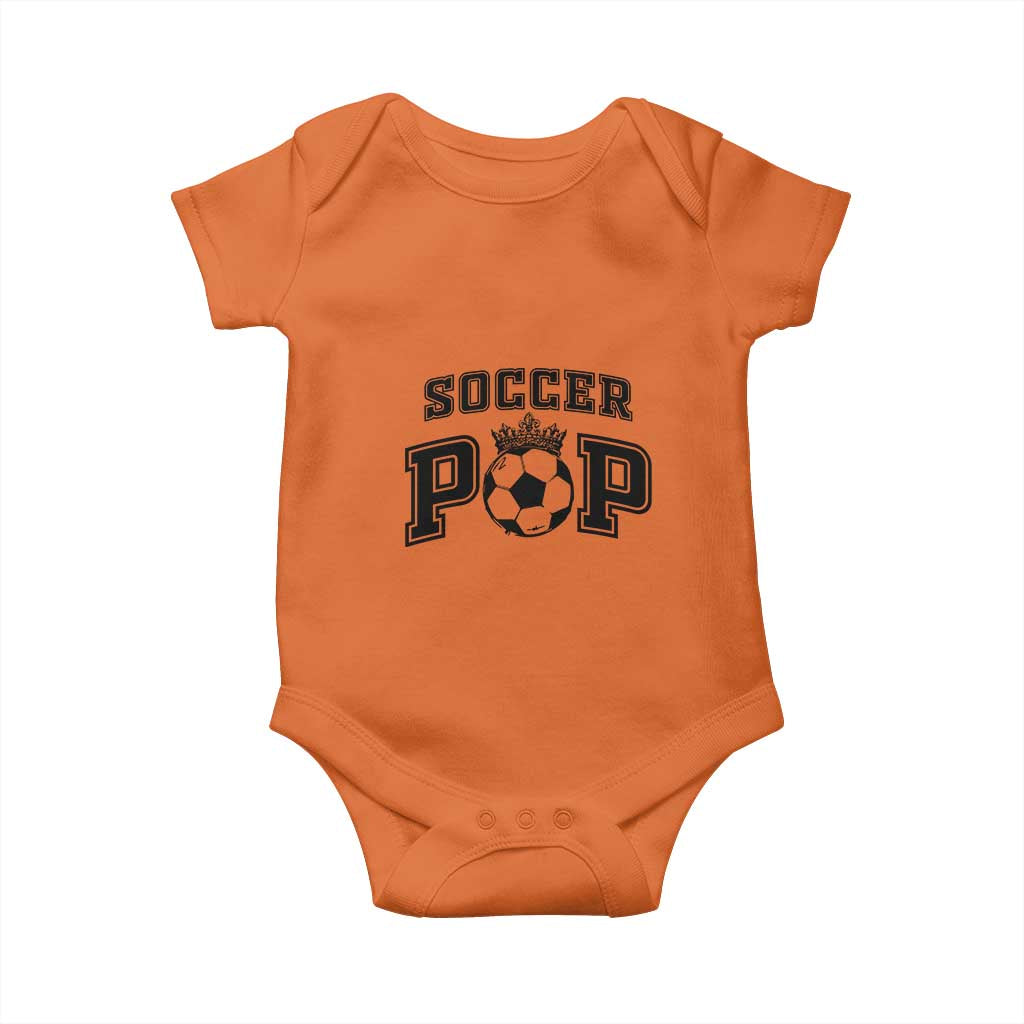 Soccer Pop Baby Onesie Football Family Matching Team Player Father's Day TS11 Orange Print Your Wear