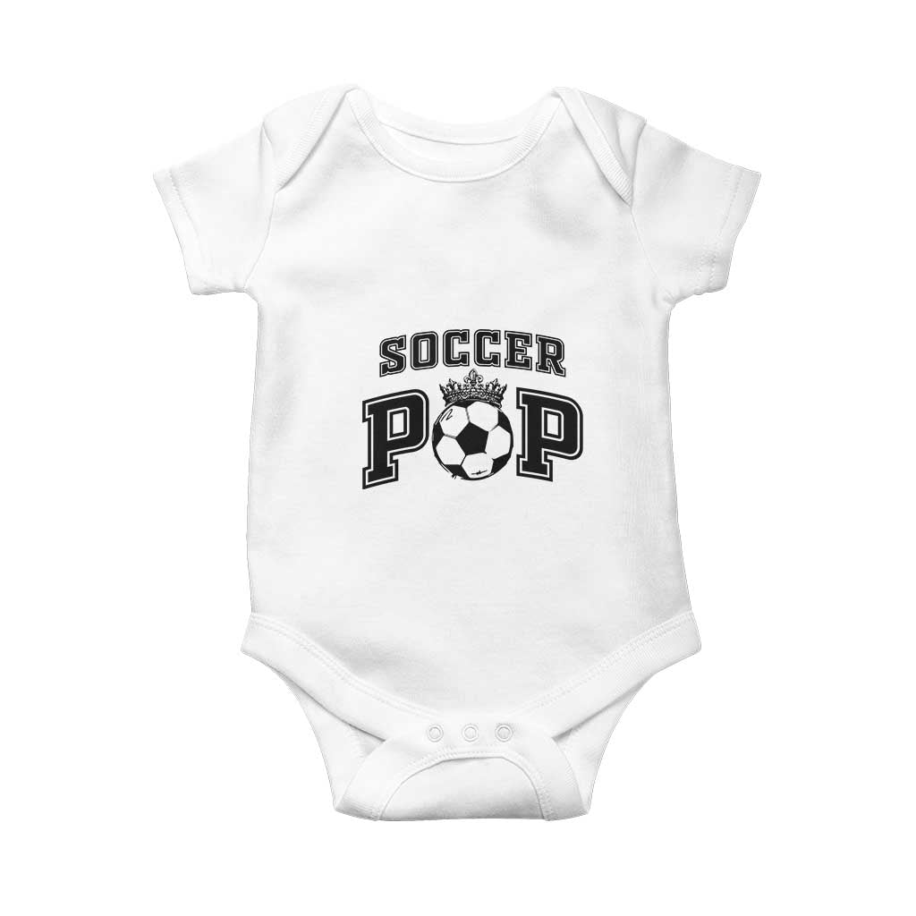 Soccer Pop Baby Onesie Football Family Matching Team Player Father's Day TS11 White Print Your Wear