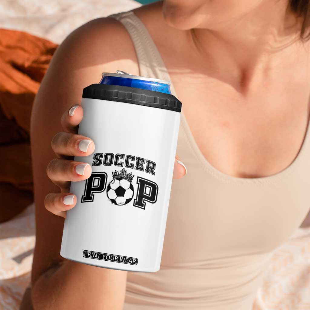 Soccer Pop 4 in 1 Can Cooler Tumbler Football Family Matching Team Player Father's Day TS11 Print Your Wear