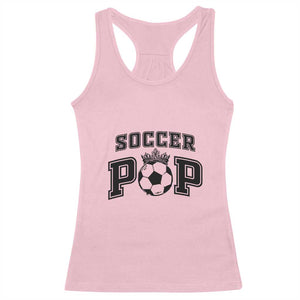 Soccer Pop Racerback Tank Top Football Family Matching Team Player Father's Day TS11 Light Pink Print Your Wear