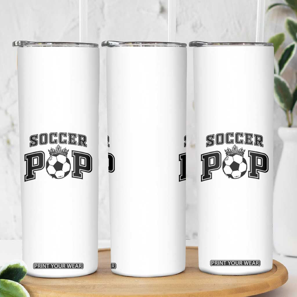 Soccer Pop Skinny Tumbler Football Family Matching Team Player Father's Day TS11 Print Your Wear