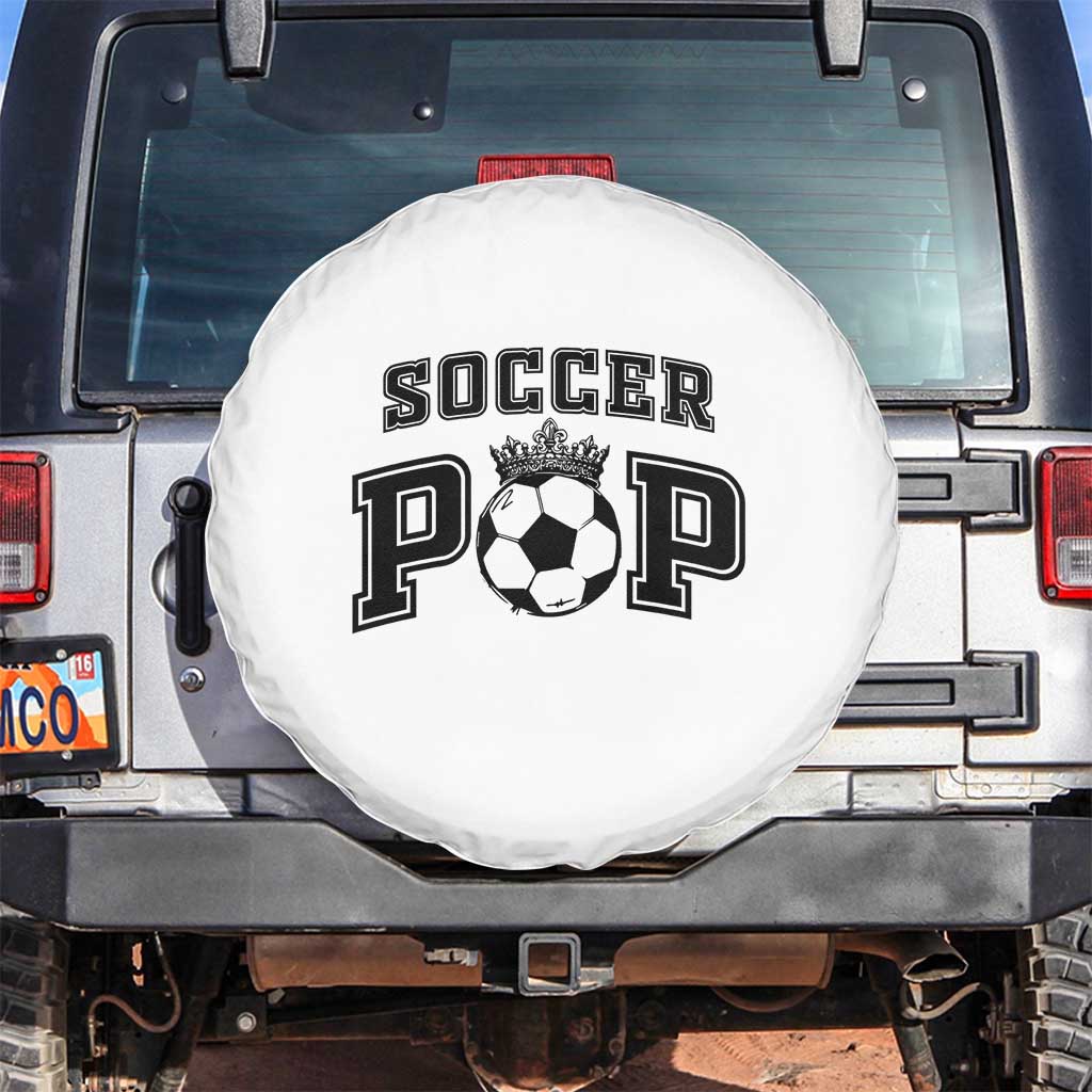 Soccer Pop Spare Tire Cover Football Family Matching Team Player Father's Day TS11 No hole White Print Your Wear