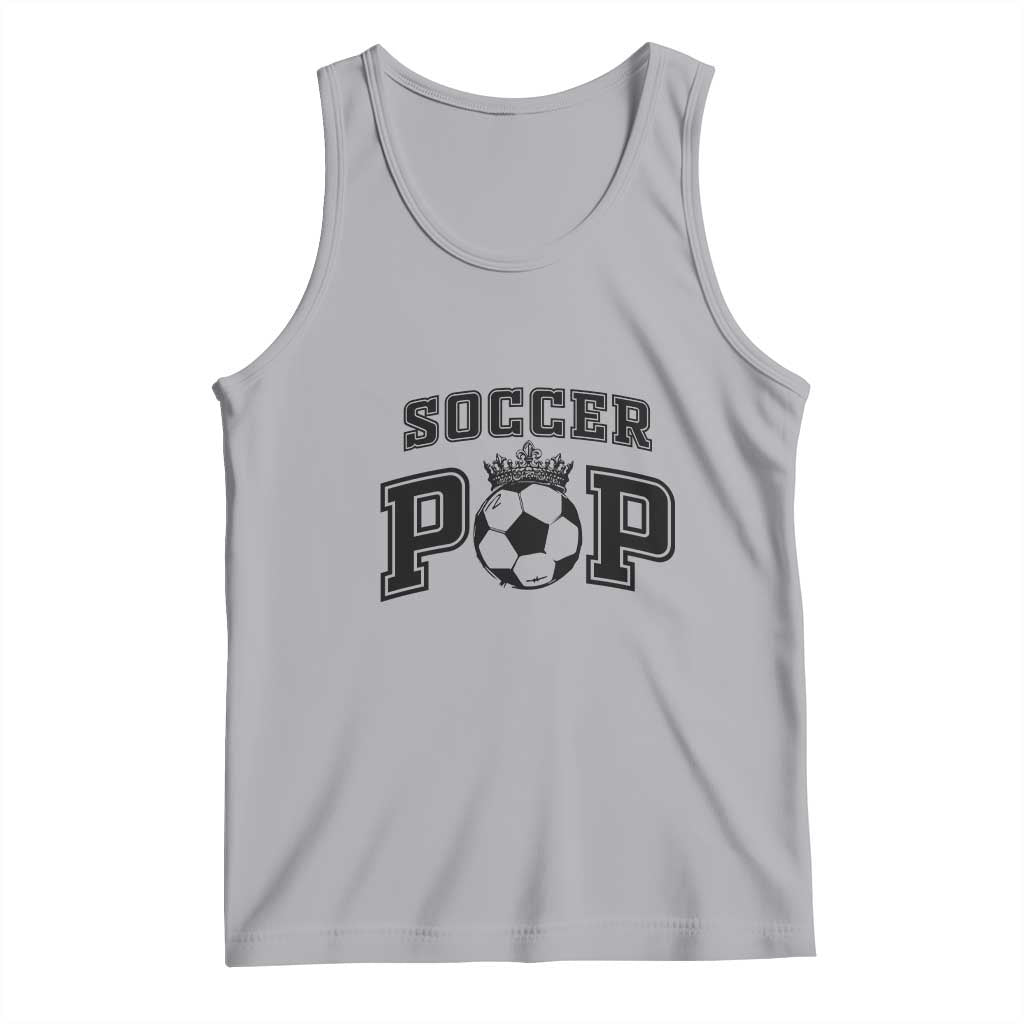 Soccer Pop Tank Top Football Family Matching Team Player Father's Day TS11 Athletic Heather Print Your Wear