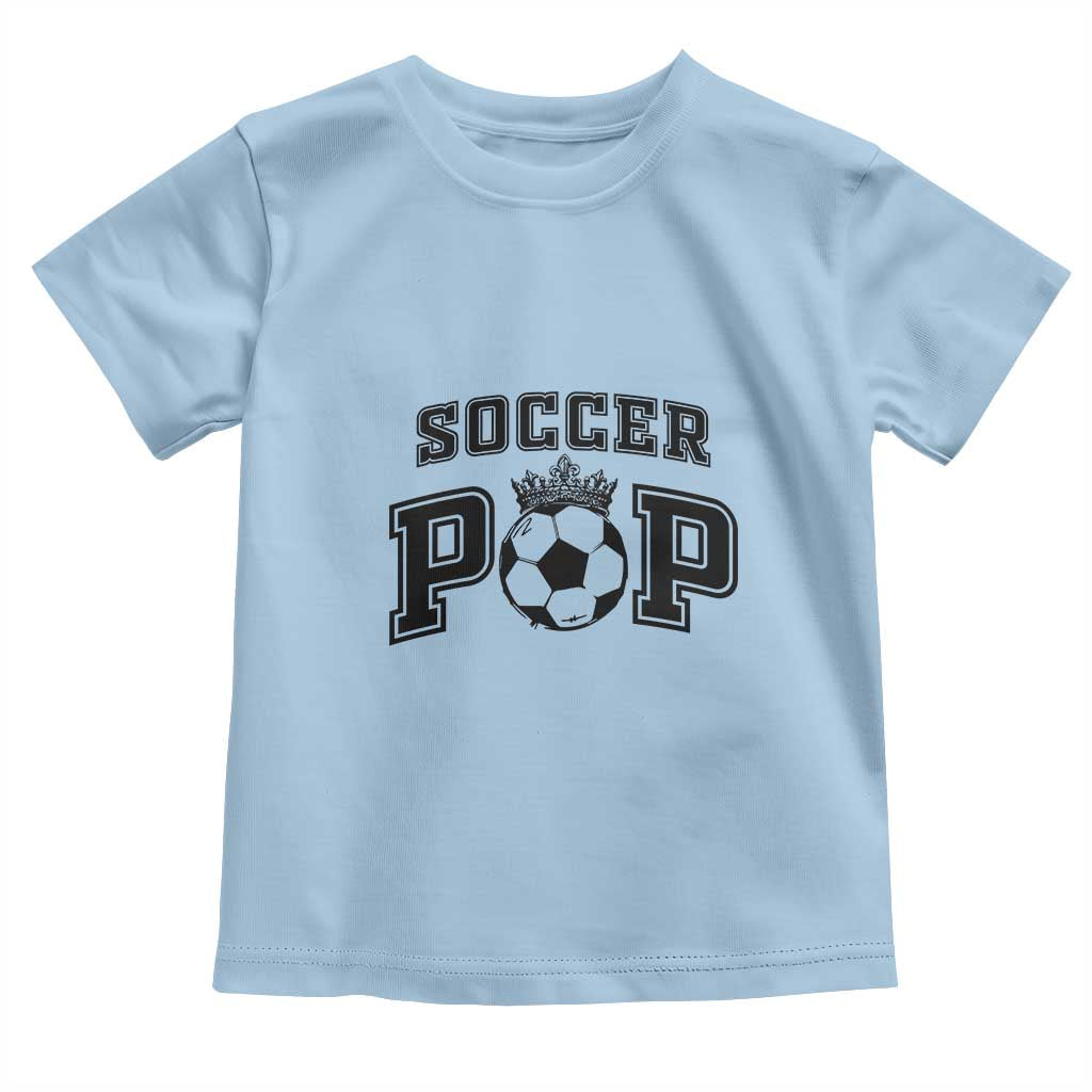 Soccer Pop Toddler T Shirt Football Family Matching Team Player Father's Day TS11 Light Blue Print Your Wear