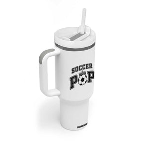 Soccer Pop Tumbler With Handle Football Family Matching Team Player Father's Day TS11 Print Your Wear