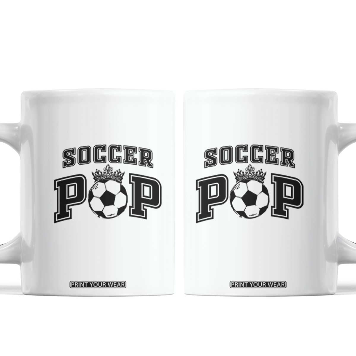 Soccer Pop Coffee Mug Football Family Matching Team Player Father's Day TS11 White Print Your Wear