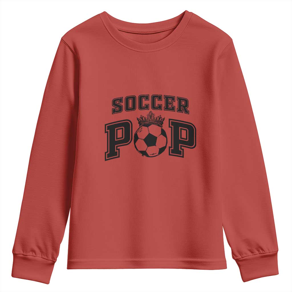 Soccer Pop Youth Sweatshirt Football Family Matching Team Player Father's Day TS11 Red Print Your Wear