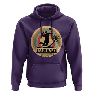 Beach Volleyball Hoodie Sandy Balls Team Player Volleyball Coach TS11 Purple Print Your Wear