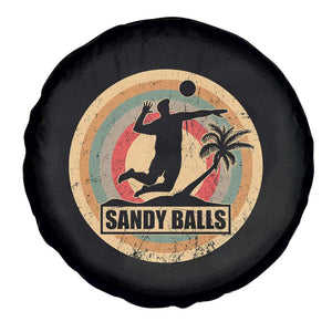 Beach Volleyball Spare Tire Cover Sandy Balls Team Player Volleyball Coach TS11 Print Your Wear